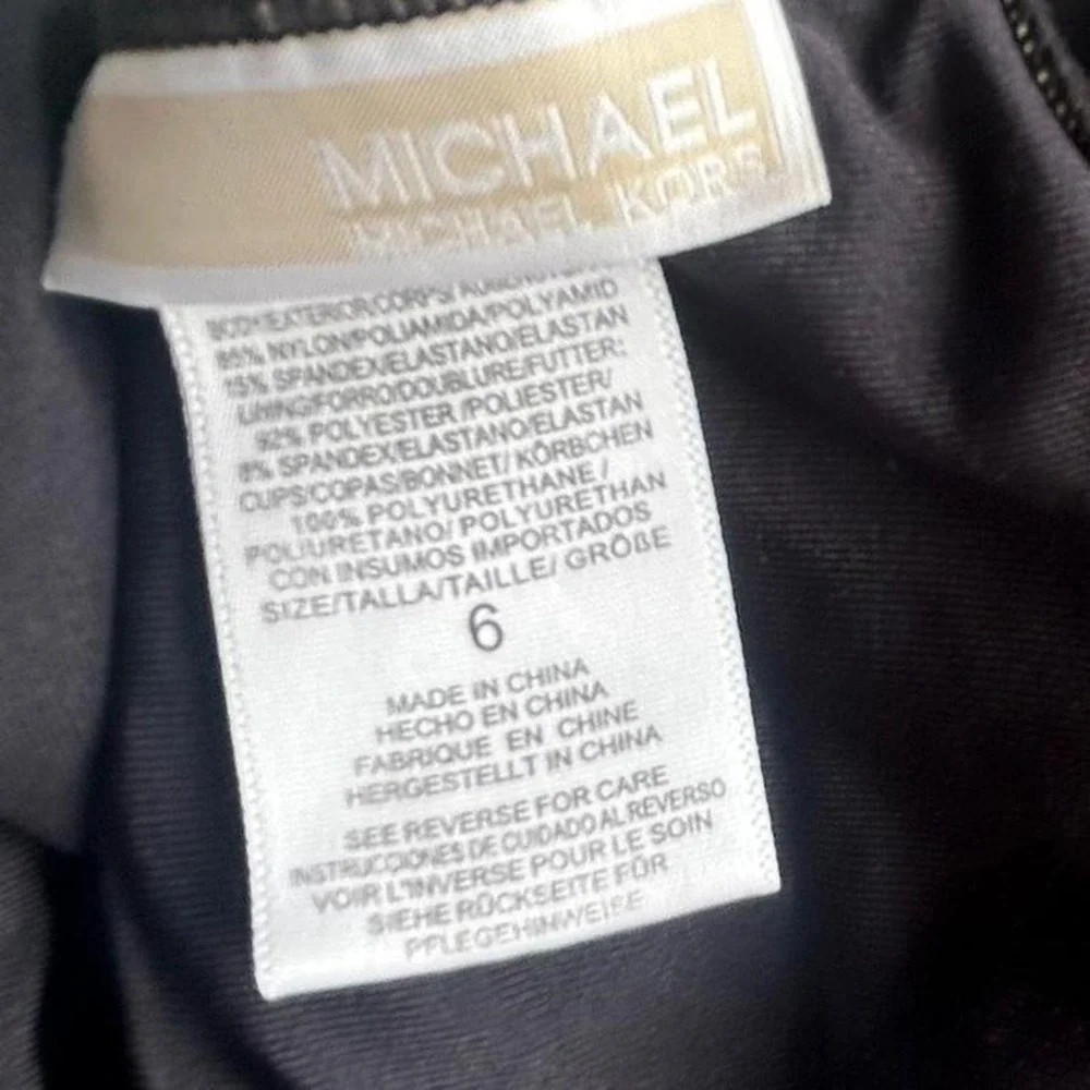 Michael Kors size 6 women's‎ Onepiece swim suit black designer